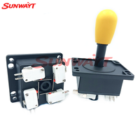 Manette de jeu d'arcade américaine style HAPP, contrôleur 4/8 directions en plastique et métal, 12V, pièces de rechange anglaises pour borne à monnayeur