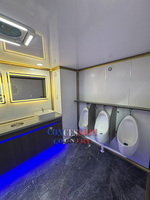 Remorque WC portable multi-emplacements 2026 en promotion pour événements, conforme DOT, norme américaine, remorque toilettes, remorque salle de bain