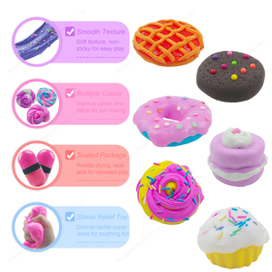 สไลม์รูปอาหาร ขนมเค้ก คุกกี้ วาฟเฟิล โดนัท สำหรับเด็ก ขายส่ง - Product Image 4