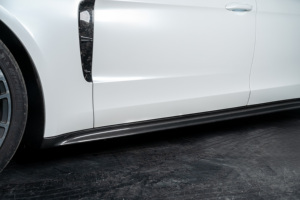 สำหรับ <span class=keywords><strong>Porsche</strong></span> <span class=keywords><strong>Panamera</strong></span> 2017 2018 2019 2020 2021 <span class=keywords><strong>2022</strong></span> 2023 971 ชุดแต่งสเกิร์ตข้างคาร์บอนไฟเบอร์แบบแห้ง SD/<span class=keywords><strong>GTS</strong></span> สไตล์สั้นหรือแบบแกนกลาง - Product Image 4