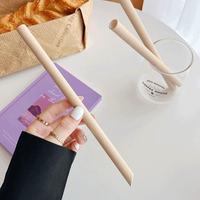 Pailles en papier biodégradables, robustes, épaisses, emballées individuellement, à extrémité pointue, jetables, pour les boissons Boba Bubble Tea