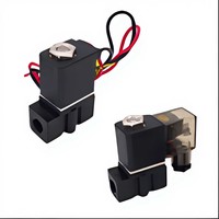 Válvula Solenoide Neumática Eléctrica Mini de Aleación Alahot DC12V 6.5W, Flujo de 3.5mm, 1/4'', 2 Vías, OEM Personalizable