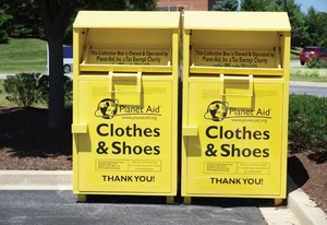 Personalizado usado roupas coleção bancos Standing Metal Donate Recycle <span class=keywords><strong>Bin</strong></span> doação drop box - Product Image 3