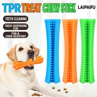 Jouet à mâcher pour chien TPR, distributeur de friandises, bâton de nettoyage dentaire, distributeur interactif pour chiens de petite, moyenne et grande taille