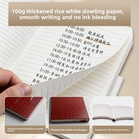 Carnet de notes de luxe en cuir PU effet crocodile, personnalisable, pour bureau, avec reliure cousue, couleur personnalisée, idéal comme cadeau d'affaires