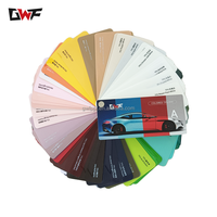 Carte d'échantillons de peinture de protection colorée GWF, plus de 400 couleurs, film de protection changeant de couleur pour le wrapping automobile