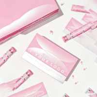 Boîte cadeau personnalisée à couvercle articulé avec laminage mat |   Emballage en papier, tubes à capsules à double compartiment, ensemble de compléments alimentaires vitaminiques