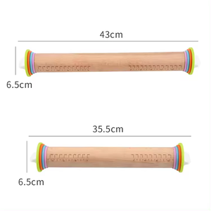 Top bán cấp thực phẩm có thể điều chỉnh gỗ sồi cán pin với có thể tháo rời nhẫn nhiều màu - Product Image 4