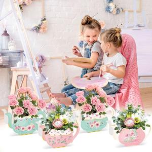 12 pezzi scatole di carta regalo per festa di compleanno per festa di nozze e caramelle e biscotti con fiori per decorazioni per feste da principessa - Product Image 5