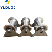 YILI Unidad de Soporte Modular para Cables, Tipo Cadena de Rodillos, Galvanizada, para Fijación en Suelo, Recta y Cóncava, Guía de Cableado de Acero, para Traslado en Zanjas
