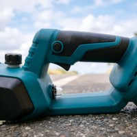 Scie à chaîne électrique sans fil 20V personnalisée en usine, avec batterie au lithium, moteur sans balais, légère, pour le bricolage du bois