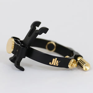 Abrazadera de Boquilla <span class=keywords><strong>JLV</strong></span> Francesa para Clarinete Soprano, Alto y Tenor, Boquilla de Baquelita con Clip Metálico Resistente - Product Image 1