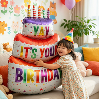 Ballons en aluminium BLN nouveau design - Formes de bougies de gâteau pour fête d'anniversaire - Fournisseur de ballons à l'hélium les plus vendus en gros