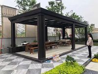 Pergola imperméable extérieure en aluminium avec poteaux/auvent pergola/auvent de véranda