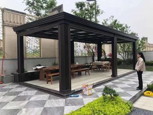 Pérgola impermeable <span class=keywords><strong>de</strong></span> aluminio para exteriores con postes/<span class=keywords><strong>toldo</strong></span> <span class=keywords><strong>de</strong></span> pérgola/<span class=keywords><strong>toldo</strong></span> <span class=keywords><strong>de</strong></span> invernadero - Product Image 5