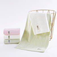 Serviette pour le visage en bambou de couleur claire, serviette douce et écologique pour le visage, serviette de lavage, serviette de toilette soyeuse, serviette de beauté