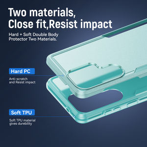 כיסוי טלפון <span class=keywords><strong>TPU</strong></span> PC 2 ב-1 לסמסונג גלקסי S26 אולטרה S25 אדג' S23 S24 FE S22+ S21 פלוס, כיסוי אחורי נגד זעזועים - Product Image 4