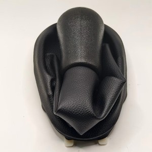 Renault Gear <b>Shift</b> <b>Knob</b> Cover Leather Black Ergonomic Fitment - Product Image 4