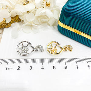 Colgante de Plata S925 WENCHI con Cuentas de 11-13mm, Accesorios DIY para Collar de Corona, Dijes de Perlas con Cuentas 10410, China - Product Image 2