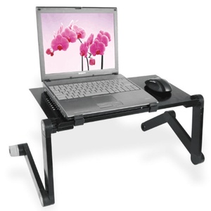 Computer <b>Desk</b> Adjustable Laptop Stand for Macbook Portable Computer Laptop <b>Desk</b> <b>Folding</b> Computer Adjustable Laptop Table for Bed - Product Image 2