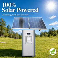 Générateur d'eau atmosphérique écologique à énergie solaire, capacité quotidienne de 100 L, eau chaude et froide instantanée, acier inoxydable, usage domestique
