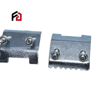 Colliers de serrage en U Unistrut pour poutres, en acier Q235/Q345, perforés, conformes à la norme BS, support sismique avec plaque de pression dentée, service de cintrage