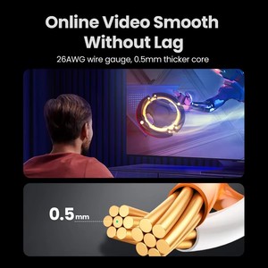 <span class=keywords><strong>Cable</strong></span> Ethernet UGREEN NW102 Cat6 Gigabit <span class=keywords><strong>de</strong></span> Alta Velocidad 1000Mbps, <span class=keywords><strong>Cable</strong></span> <span class=keywords><strong>de</strong></span> <span class=keywords><strong>Internet</strong></span> RJ45 Blindado, <span class=keywords><strong>Cable</strong></span> <span class=keywords><strong>de</strong></span> Red LAN <span class=keywords><strong>para</strong></span> PC, PS5, <span class=keywords><strong>PS4</strong></span>, Xbox - Product Image 4