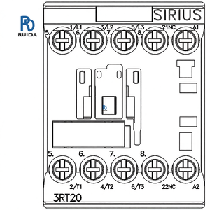 คอนแทคเตอร์ควบคุมแรงดันต่ำแบบส่วนเกิน รุ่น Sirius 3RT ซีรีส์ 3 โพล 3RT2016-1AP02 คอนแทคเตอร์กำลังสูง สำหรับ PLC/PAC/คอนโทรลเลอร์เฉพาะทาง - Product Image 4