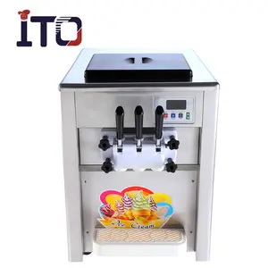 Popular máquina de helado suave de sabor 2 + 1 máquina de helado máquinas de helado suave