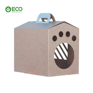 Hot Sale Custom Logo Haustier bedarf Wellpappe <span class=keywords><strong>Cat</strong></span> Play <span class=keywords><strong>Cardboard</strong></span> <span class=keywords><strong>Cat</strong></span> Scratcher <span class=keywords><strong>House</strong></span> - Product Image 2