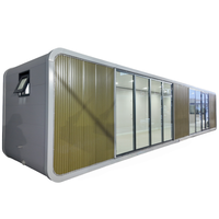Maison Capsule Apple Modulaire Préfabriquée Écologique et Mobile de 40 pieds, Directement de l'Usine Chinoise, pour Villa, Bureau, Immeuble Commercial, Centre Commercial