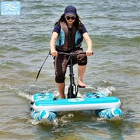 Plateforme flottante monoplace en aluminium avec tapis flottant avant, flottabilité stable pour la plage, pliable, de Chine Lumark