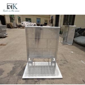 RK Heavy Duty Aluminum 6082-T6 Silver/Black Crowd <b>Control</b> Barrier Lock System Interlocking Security Barricade Fence for Concert - Product Image 6