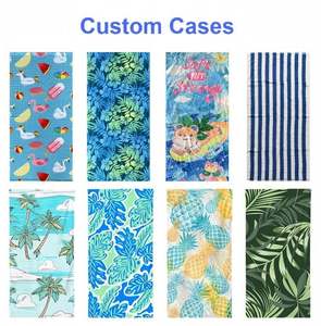 Serviette de plage personnalisée en coton 100% imprimée sur mesure, douce, très absorbante, surdimensionnée, avec un design imprimé intégral de dessins animés mignons - Product Image 4