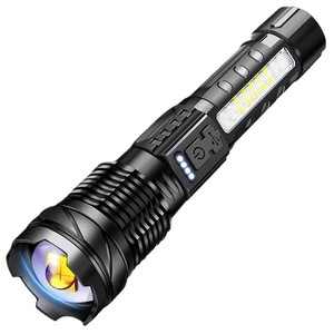Công suất cao 10000 lumens Torch ánh sáng Cắm trại Có thể sạc lại nhôm Zoomable XHP50 <span class=keywords><strong>COB</strong></span> Led đèn pin - Product Image 6