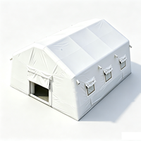 Tente gonflable en PVC de grande taille, personnalisable, à structure pneumatique, pour hôpital de campagne, hiver, secours d'urgence et inondations, approvisionnement direct usine