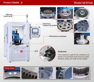 Rueda de molienda máquina equilibradora dinámica vertical Disco de freno vertical máquina equilibradora de eliminación de peso - Product Image 3