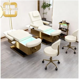 Silla de pedicura de pie multifuncional tres en uno y cama de champú de belleza para salón de uñas fábrica de muebles de peluquería al por mayor - Product Image 2