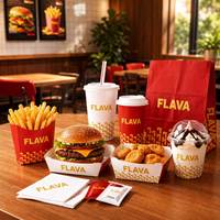 Boîtes jetables pour ailes de poulet et burgers à emporter, contenants pour frites et poulet, boîtes à emporter pour restauration rapide
