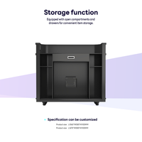 Cabine DJ incurvée à LED P1.8 P2.5, table DJ personnalisée avec écran vidéo pour boîte de nuit, bar, scène, événement, cabine DJ professionnelle portable