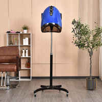 Sèche-cheveux professionnel à haute vitesse avec support, machine de salon de coiffure avec capot, support pour salons de coiffure avec roulettes