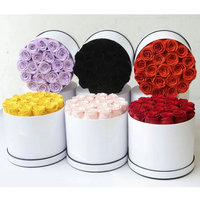Cadeau pour la Saint-Valentin et la fête des mères, rose éternelle, rose immortelle réelle, fleur décorative stabilisée, roses préservées pour toujours dans une boîte