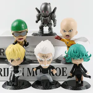 One Punch Man Anime Figure Saitama Genos Tatsumaki PVC Jouets Enfants Cadeaux Manga Figurine Poupées Action Figures 6 PCS/SET 10CM Unisexe