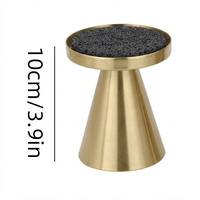 Diffuseur de parfum en pierre de lave volcanique avec support en métal pour bougie, décoration d'intérieur, purificateur d'air