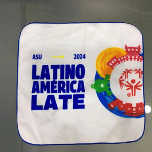 100% bông khăn tay biểu tượng tùy chỉnh kích thước cho khuyến mãi khăn quà tặng - Product Image 1