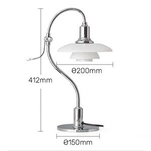Manufacturer Golden Chrome <strong>Supplier</strong> Glass <strong>Table</strong> Light <strong>Modern</strong> Desk <strong>Lamps</strong> for Bedroom - Product Image 3