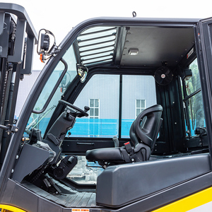 จัดส่งฟรี4WD รถยกดีเซล5ตันสำหรับงานหนักรถยกภูมิประเทศขรุขระพร้อมยางแข็ง/เบาะรองนั่งสำหรับงานก่อสร้างที่ดีที่สุดการเกษตร - Product Image 5