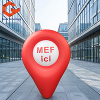 Modèles gonflables publicitaires de lieux emblématiques, ballons géants gonflables en forme de carte, icônes personnalisées gonflables de Google Maps