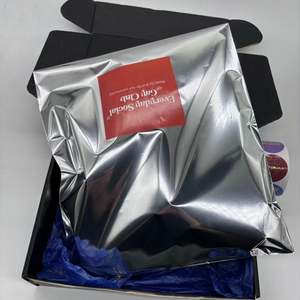 Custom Sticker LOGO Glossy Metallic Silver Mailing Bags for Clothing 6x9 10 X13 <b>Aluminum</b> <b>Foil</b> Poly Shipping Mailer - Product Image 6