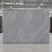 Dalle de granit gris fantaisie PerfectStone, pierre naturelle, granit haute densité pour projet de façade murale de bâtiment commercial